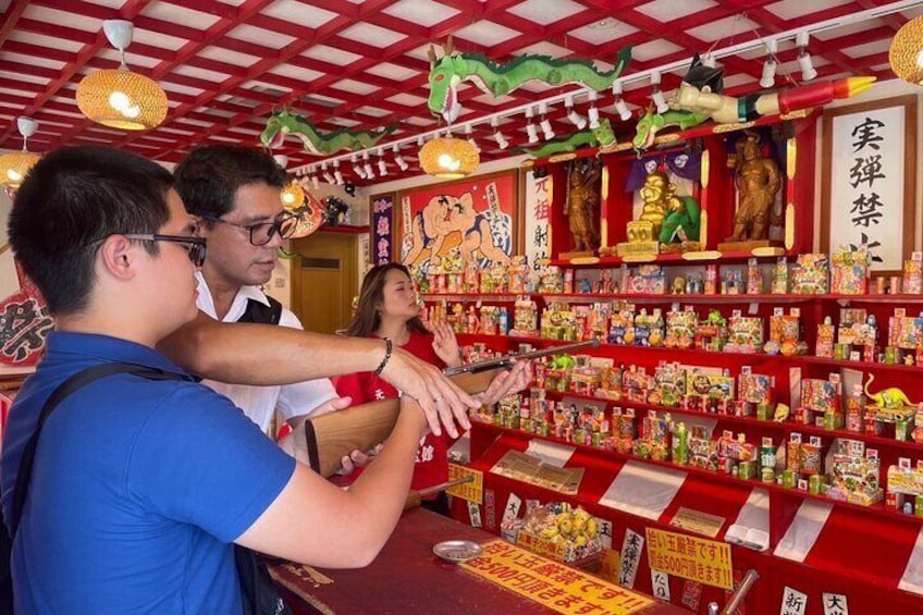 Japanese festival style of shooting game