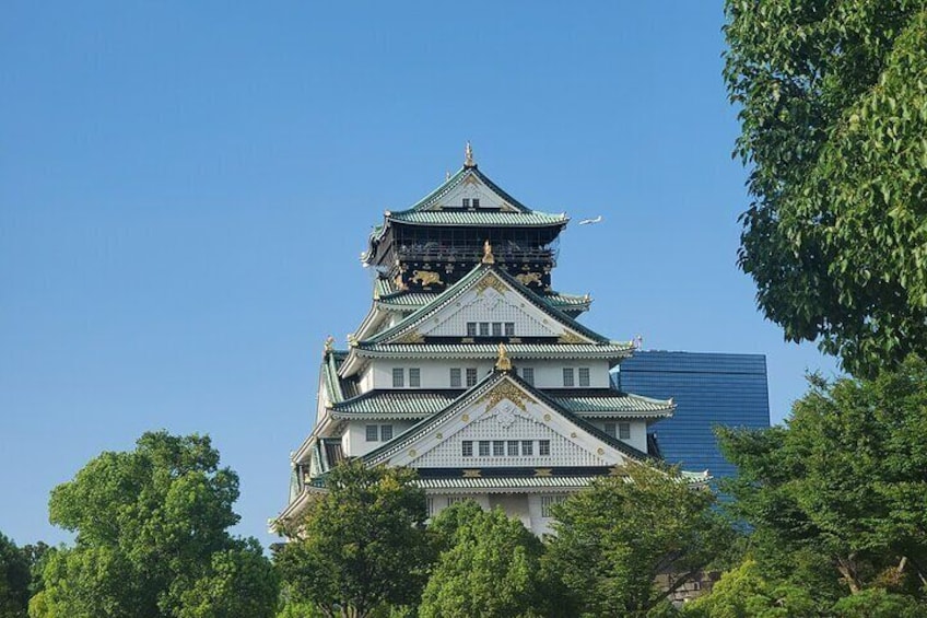 Visit the historical Osaka castle. Don a samurai helmet and learn about this city’s past.