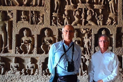 Guided tour of Kanheri Caves, the 2000 year old Buddhist university in Mumb...