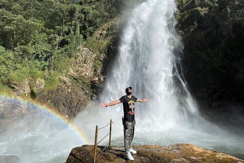 Majestic Waterfall and Zip-Lining with Stunning Views