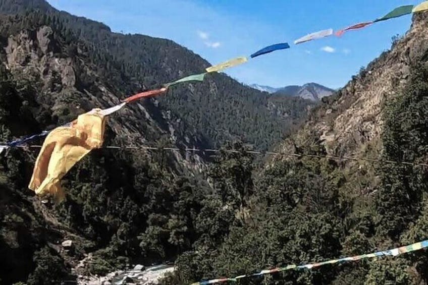 Mountain and on the way to Langtang Valley 