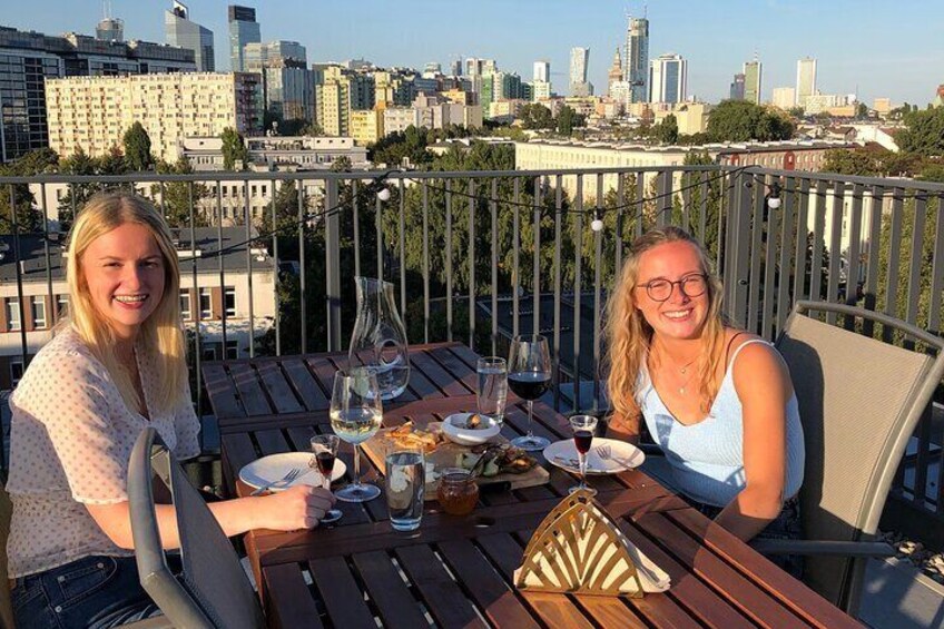 Pierogi Class and Liquor Tasting with View on Warsaw