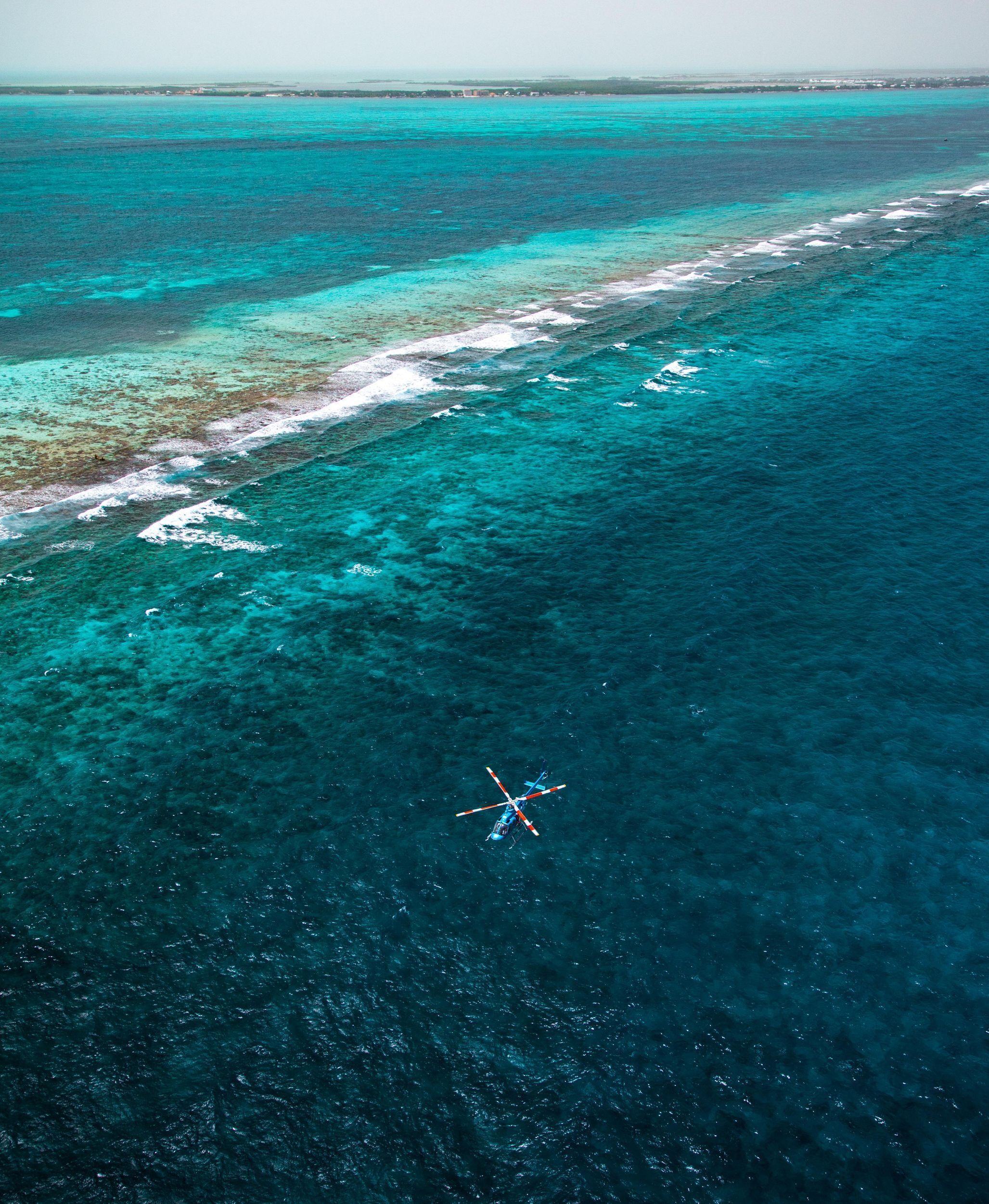 Picture 7 for Activity Blue Hole & Turneffe Islands: Helicopter Tour