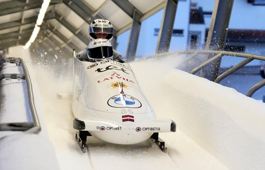 Latvia Bobsleigh and luge track ride experience