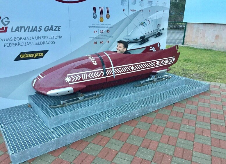 Picture 14 for Activity Latvia Bobsleigh and luge track ride experience