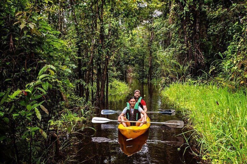 Kayaking in the Amazon