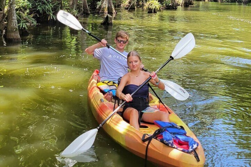 Half-Day Tandem Kayak Rental for Two in the Scenic Dora Canal