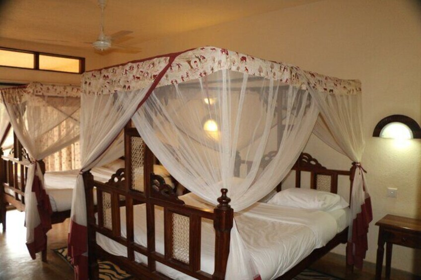 Image of a twin room at Voi Wildlife Lodge