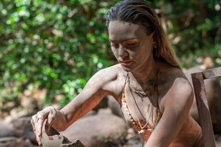 Volcanic mud is included in the hot springs
