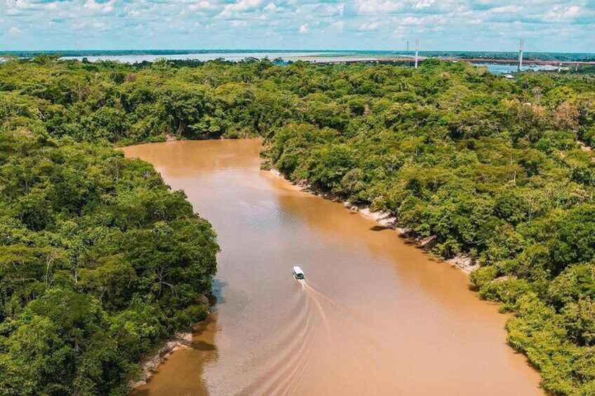 Float down the Amazon River led by your tour guide and enjoy the beauty of the surrounding Rainforest