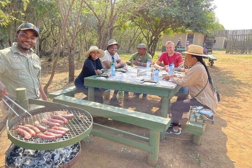 Traditional South African BBQ in the Bush