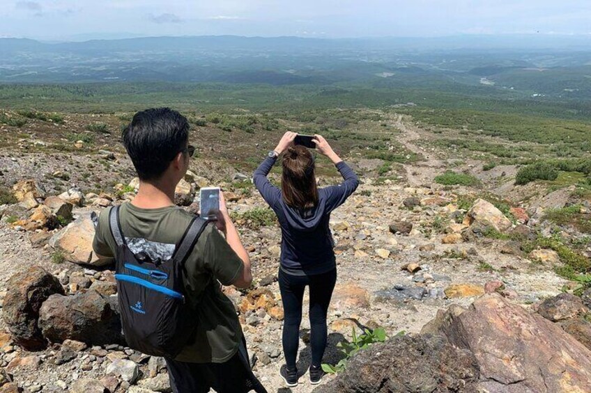 Mt. Tokachi Private Trekking Tour with Spectacular mountain view