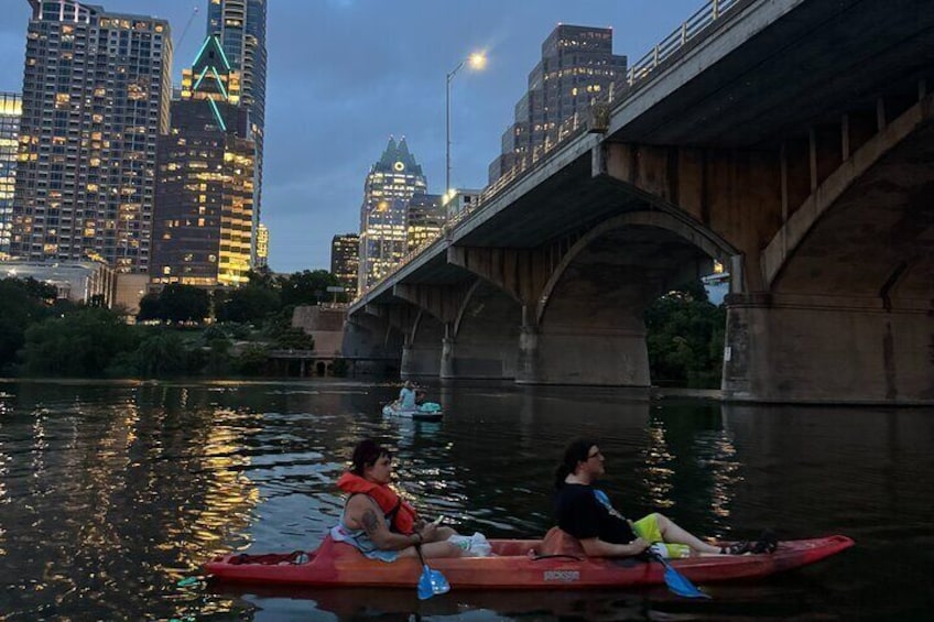 Kayak or Paddle Board Sunset Tour in South Congress Bridge