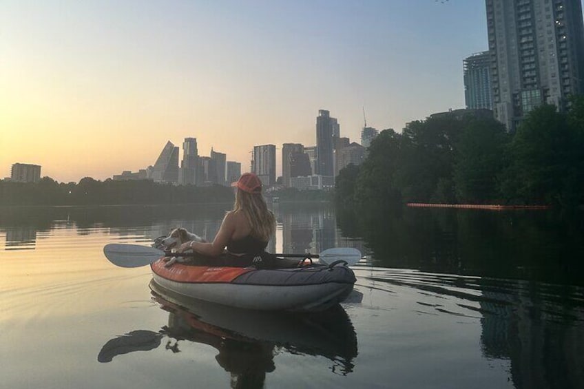 Kayak or Paddle Board Sunset Tour in South Congress Bridge