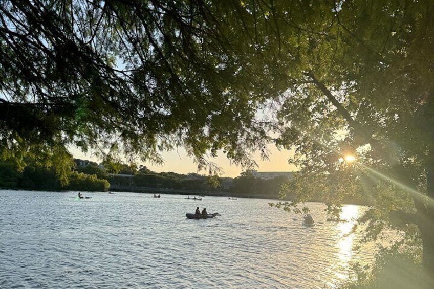 Kayak or Paddle Board Sunset Tour in South Congress Bridge