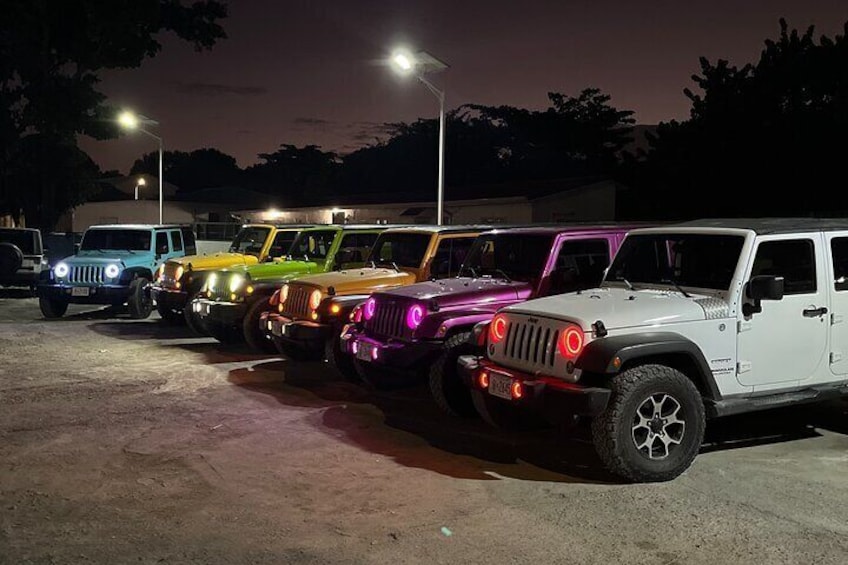 The Jeep Plug Rentals is the best company to rent a Jeep Wrangler from in St. Maarten. NO other car rental company on the island has such a variety of unique colors and ALL in great condition! 