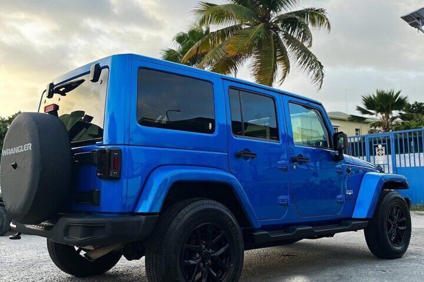 Custom Jeep Rental in St Maarten