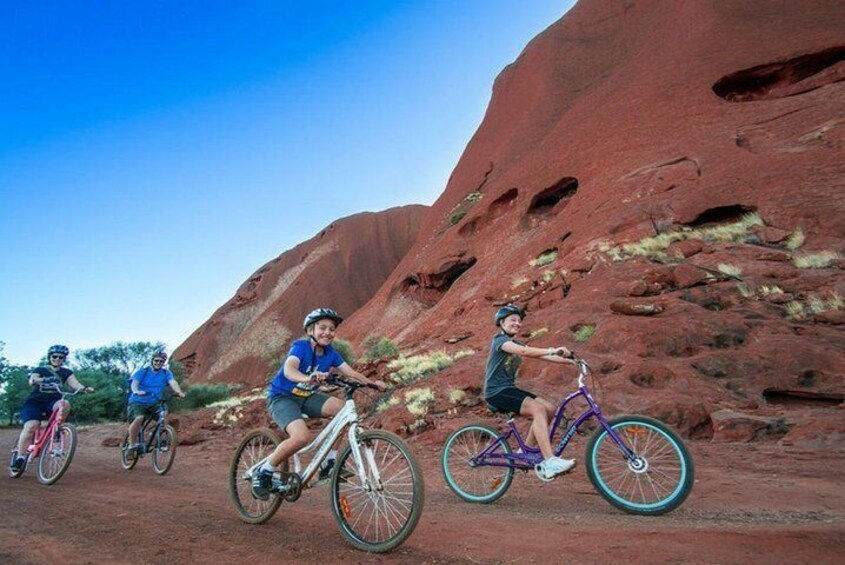 From Yulara: Discover Uluru Half Day Bike Tour