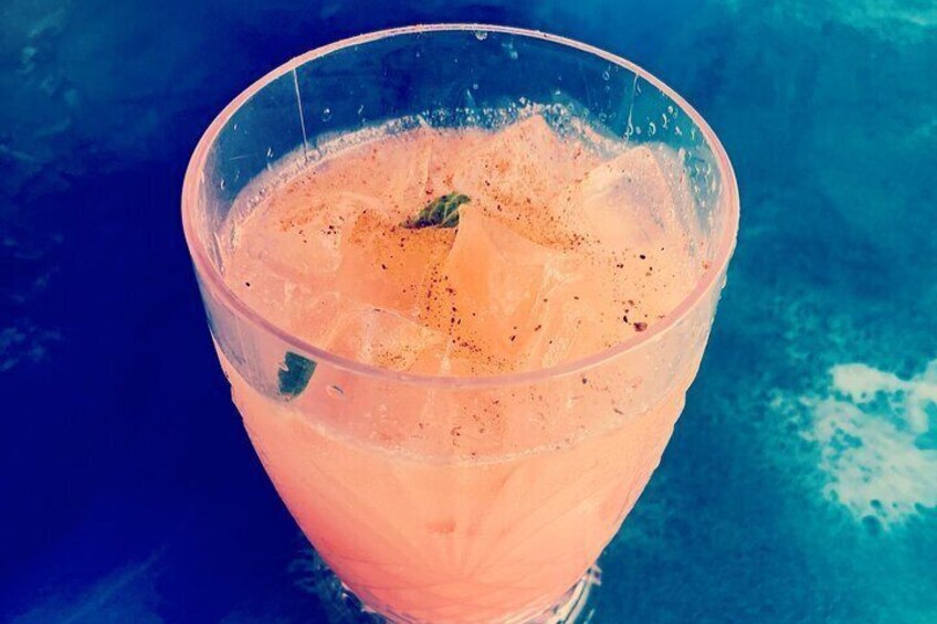 The "Lost Cat Pink Colada" is our signature cocktail! 