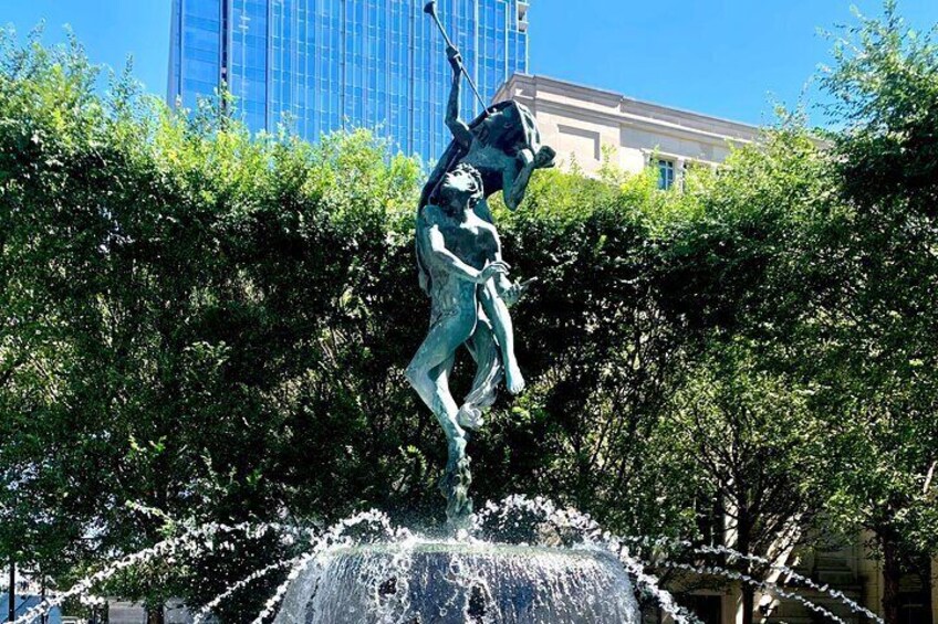 the Fountain of Symphony Hall