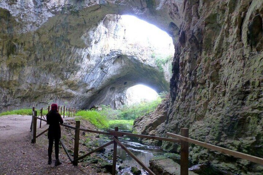 Walk around Kroshuna waterfalls with Devetashka and God's eyes cave