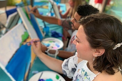 Fête de peinture de style hawaïen, Kapolei Oahu
