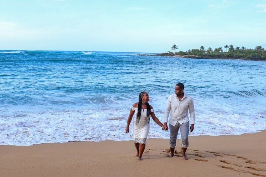 Stunning Private Beach Photoshoot in Puerto Rico's Hidden Gem