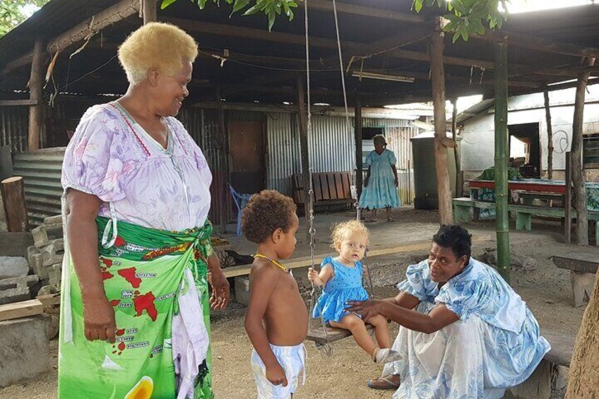 Local family at Mele Village