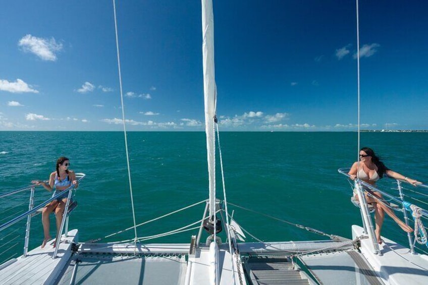 Big Catamaran sailing, but a small group!