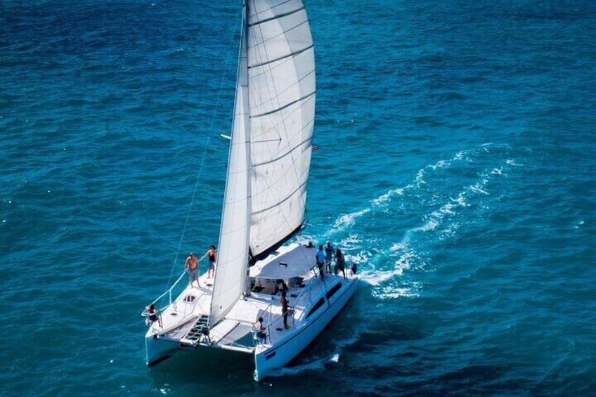 Avoids the crowds and cruise on our new Maine Cat 41' x 23' sailing yacht! 