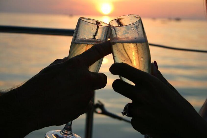 Enjoy premium adult beverages while sailing!