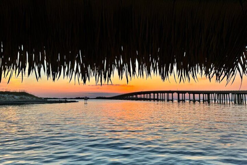 UNFORGETTABLE Destin Tikis Sunset Cruise-Top Shelf Tikis