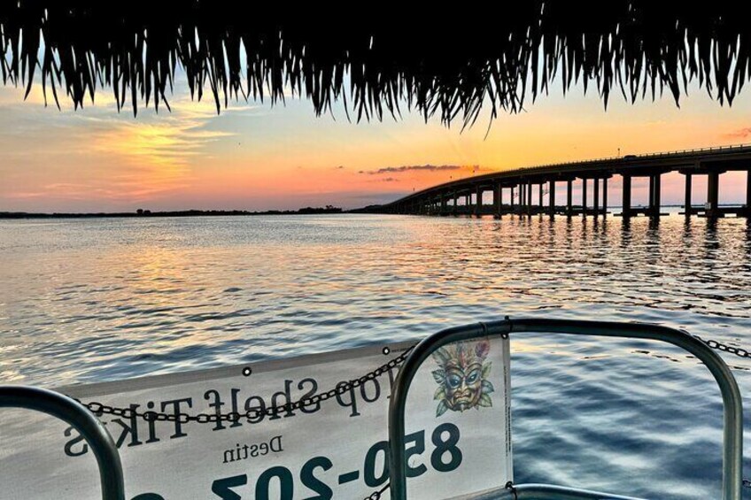 UNFORGETTABLE Destin Tikis Sunset Cruise-Top Shelf Tikis