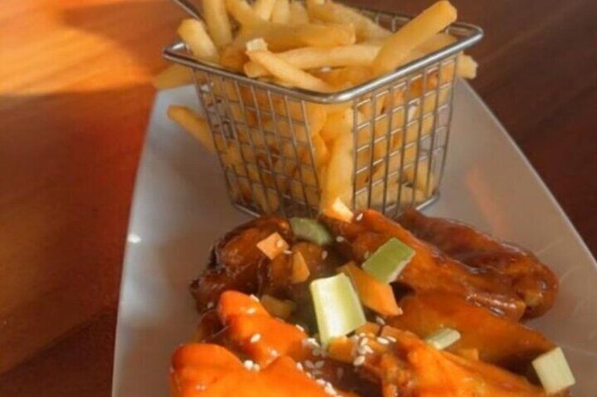 Food from restaurant at Rick's Cafe
