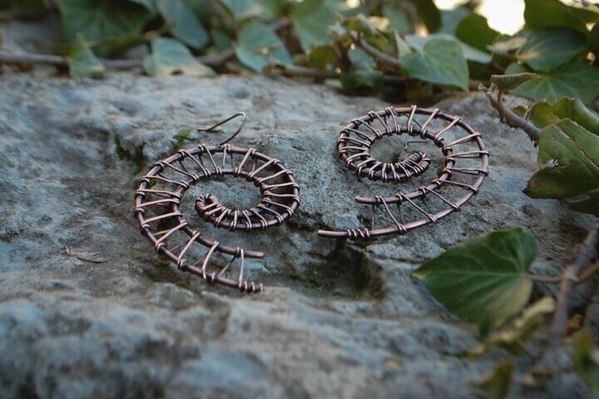 Creating Your Own Copper Wire Earrings Activity in Mostar