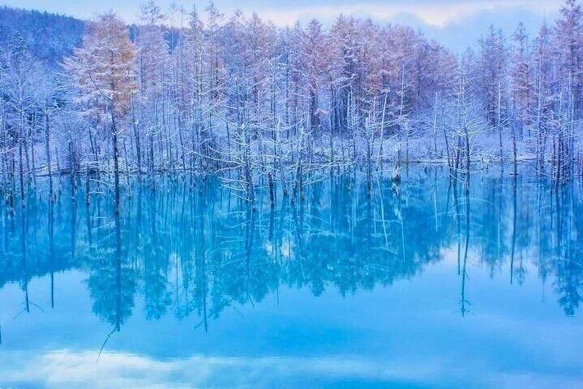 Blue Pond in Winter