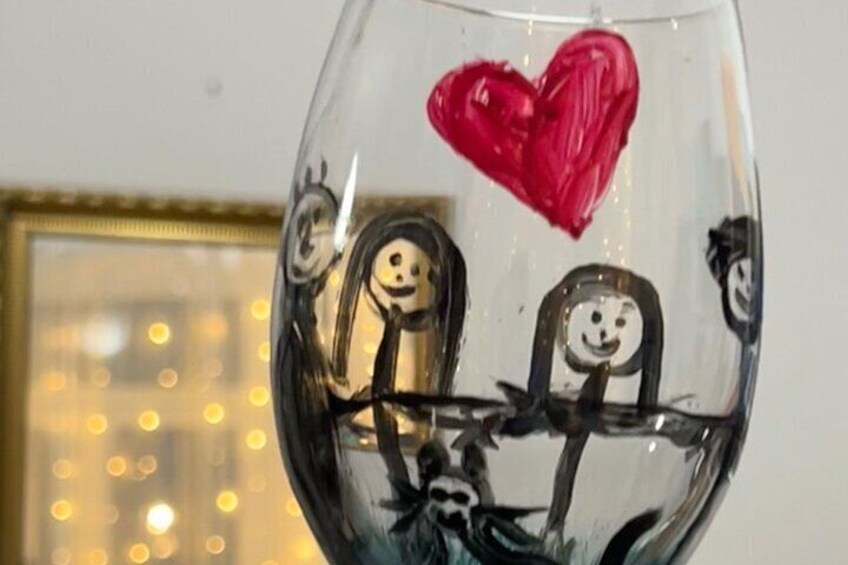 Wine Glass Painting - DIY The Perfect gift