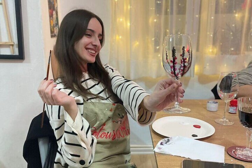 Wine Glass Painting - DIY The Perfect gift