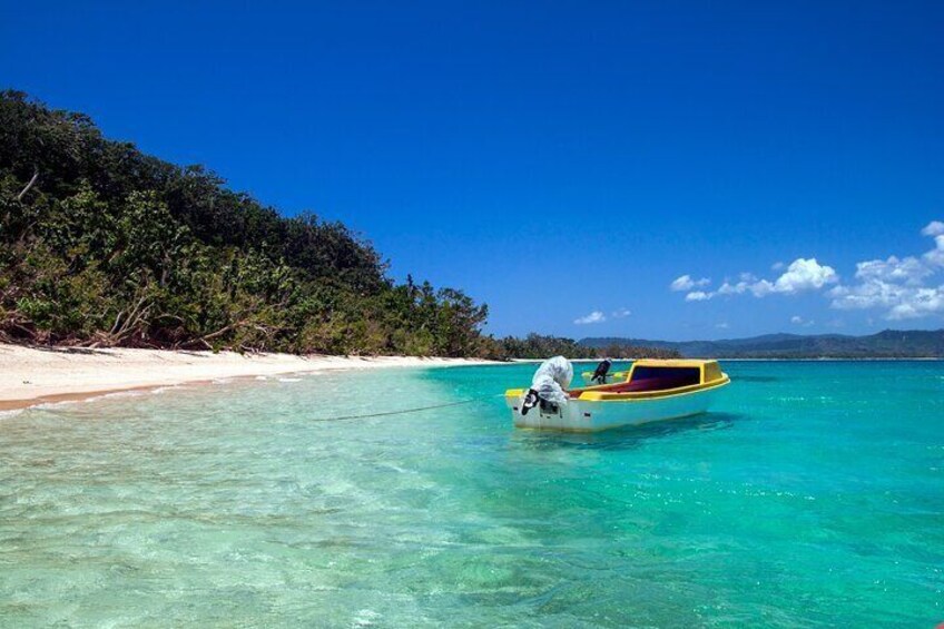 Boat at Pele Island