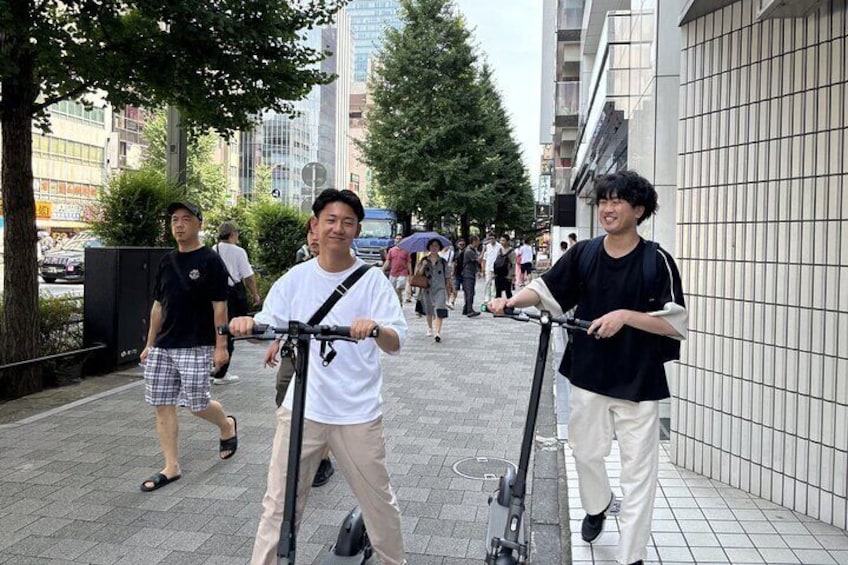 Private Customized Tour in Tokyo with E-scooter Ride