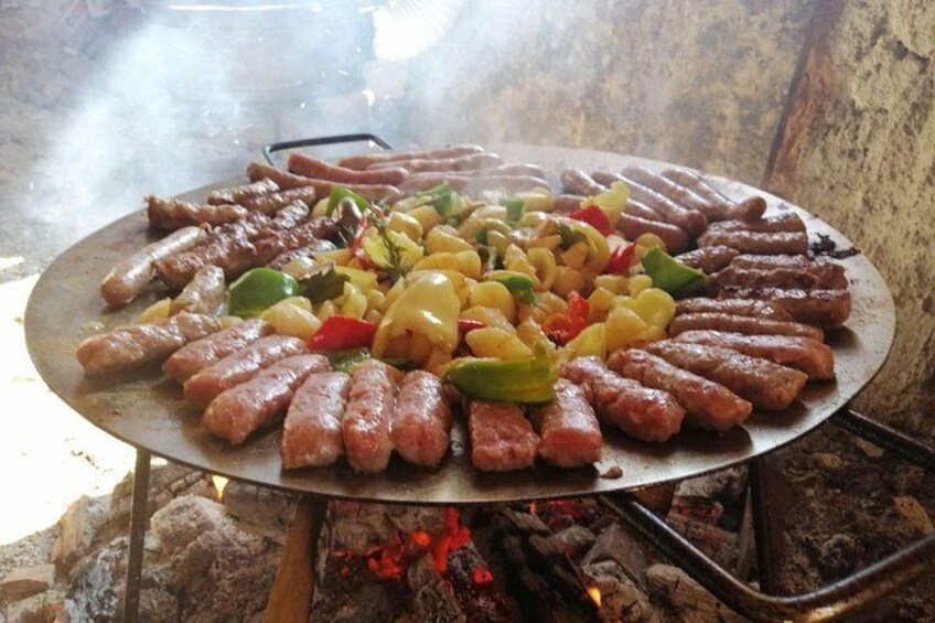 Unique lunch experience with locals in high hills above Budva!