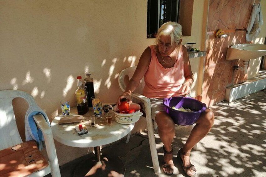 The preparation of the food