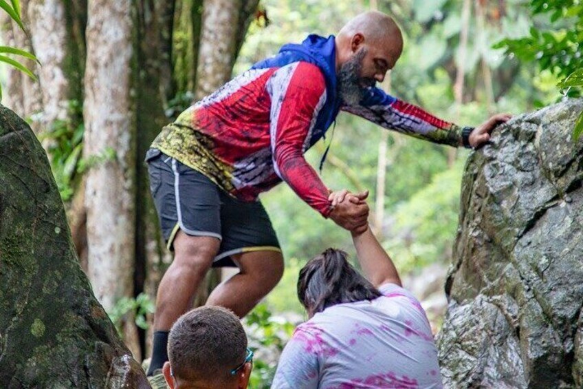 Private Tinajas Falls in El yunque from Cruise Ship Terminal 