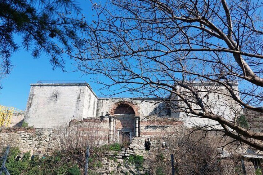 Byzantion Walk Way and City Walls in Istanbul