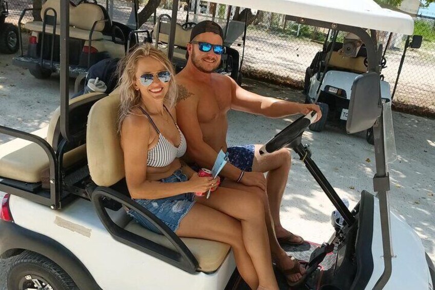 Guided Golf Cart Tour in Grand Turk