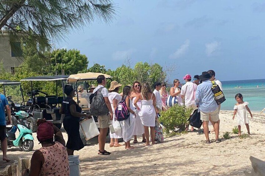 Guided Golf Cart Tour in Grand Turk