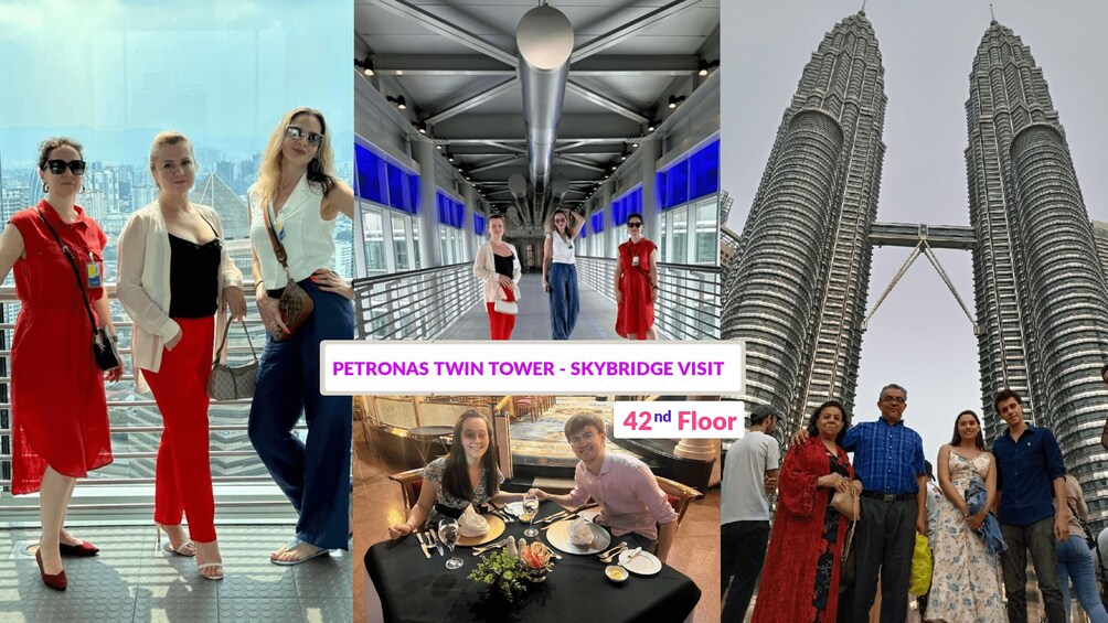 Petronas Twin Tower Skybridge View & Dining Experience Tour with Local Host