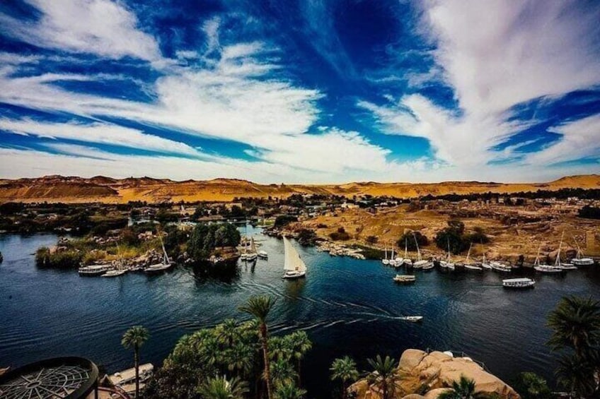 Luxury sunset felucca in Aswan