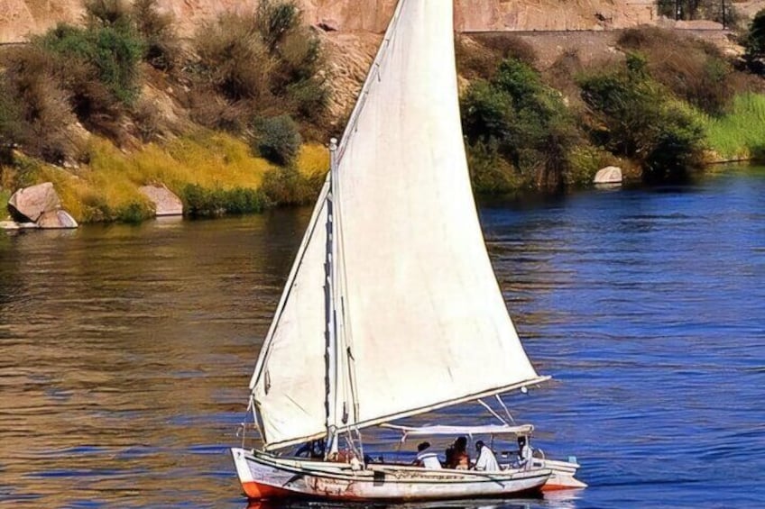 Luxury sunset felucca in Aswan