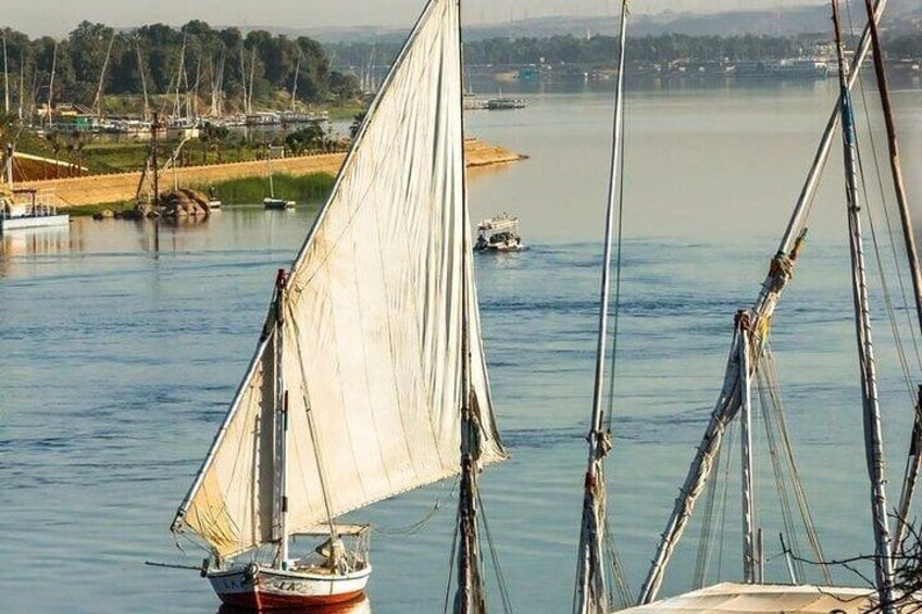 Luxury sunset felucca in Aswan